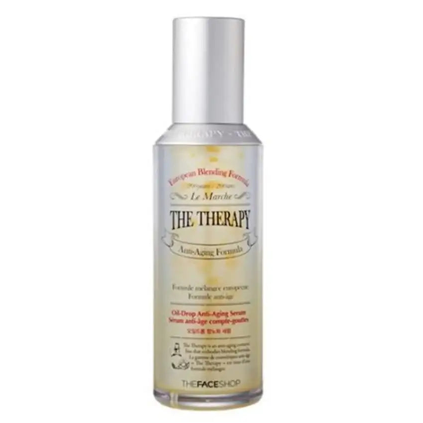 The Therapy Anti-Aging Oil-Drop Serum by THEFACESHOP for radiant, youthful skin