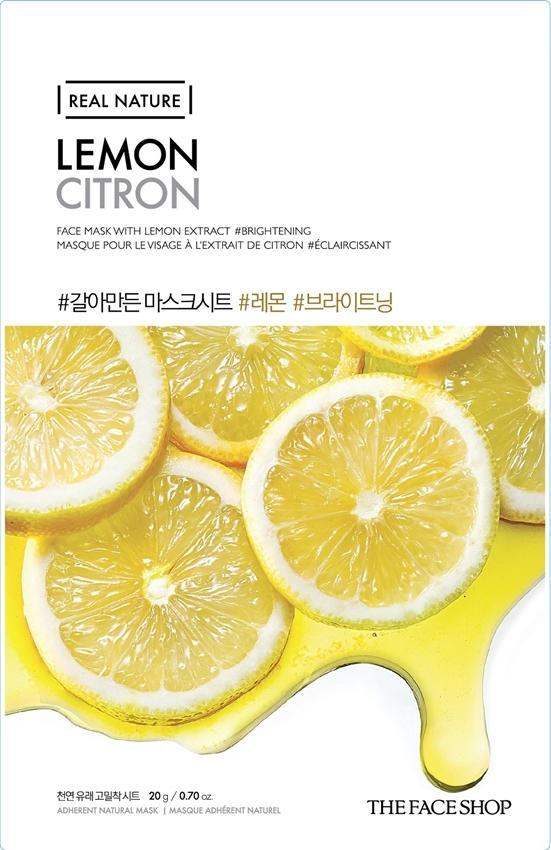 The Face Shop REAL NATURE MASK SHEET LEMON x 10pc Korean beauty product image 2