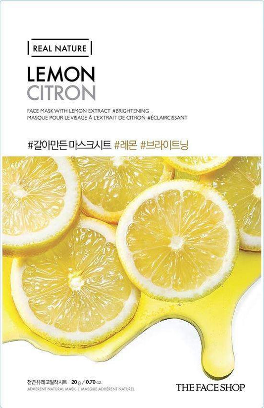 The Face Shop REAL NATURE MASK SHEET LEMON x 10pc Korean beauty product image 2
