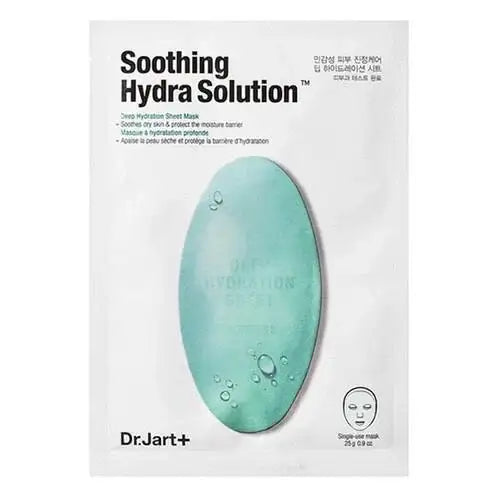 Dr.Jart+ Soothing Hydra Solution sheet mask for dry skin hydration and moisture barrier protection