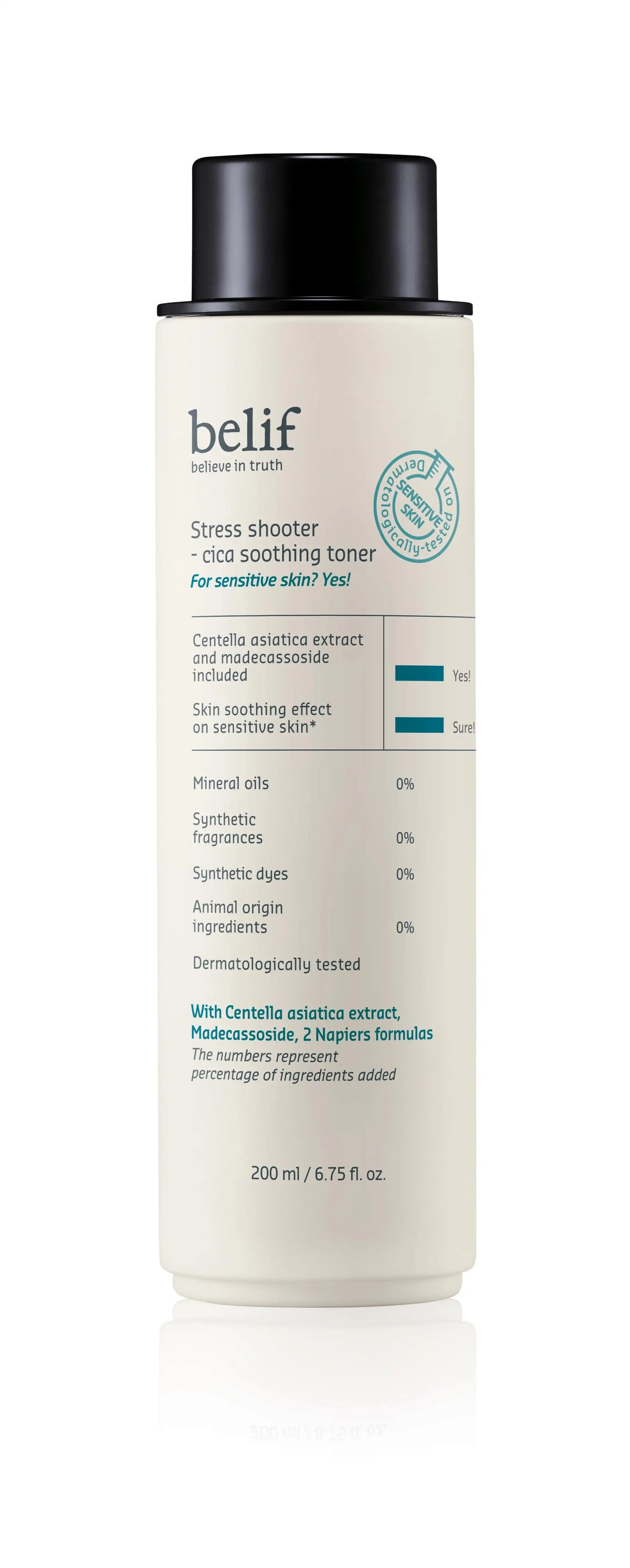 Belif Stress shooter - cica soothing toner 200 ml — Facial Toner — product view