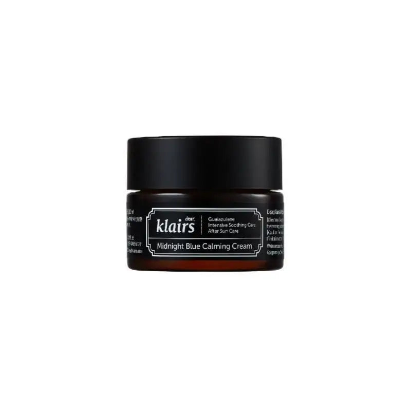 klairs Midnight Blue Calming Cream for soothing after-sun skincare routine