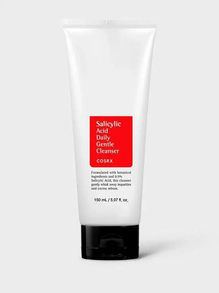 Salicylic Acid Daily Gentle Cleanser with botanical ingredients, 150ml tube for clear skin
