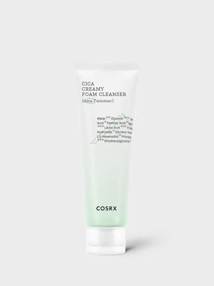 Cica Creamy Foam Cleanser with Cica-7 Solution, gentle skincare for radiant complexion