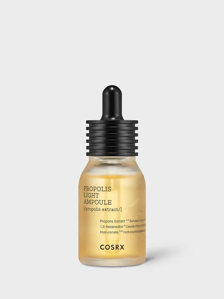 COSRX Propolis Light Ampoule with propolis extract, hyaluronic acid, and soothing serum for radiant skin