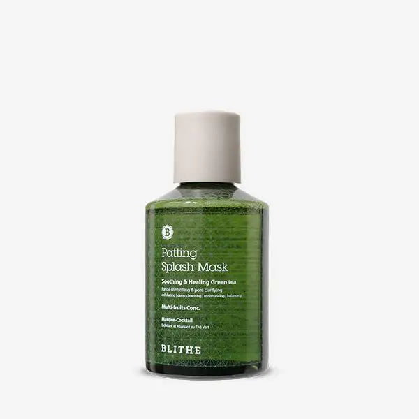 Blithe Patting Splash Mask Soothing & Healing Green Tea 150ml — Sheet Mask — product view