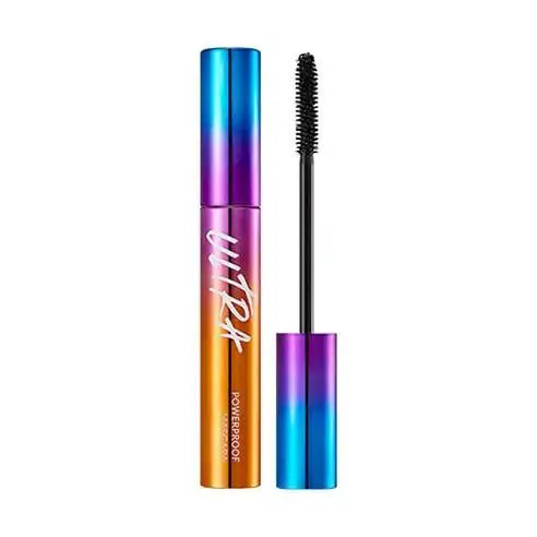 Ultra Waterproof Mascara with vibrant gradient tube and wand, for bold, smudge-proof lashes