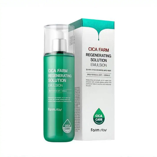 Farmstay Cica Farm Regenerating Solution Emulsion 200ml Korean skincare product image 2
