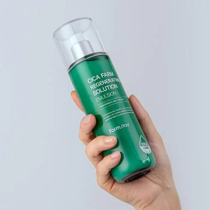 Farmstay Cica Farm Regenerating Solution Emulsion 200ml Korean skincare product image 3