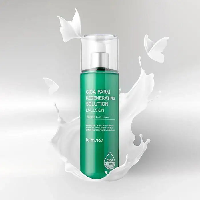 Farmstay Cica Farm Regenerating Solution Emulsion 200ml Korean skincare product image 4