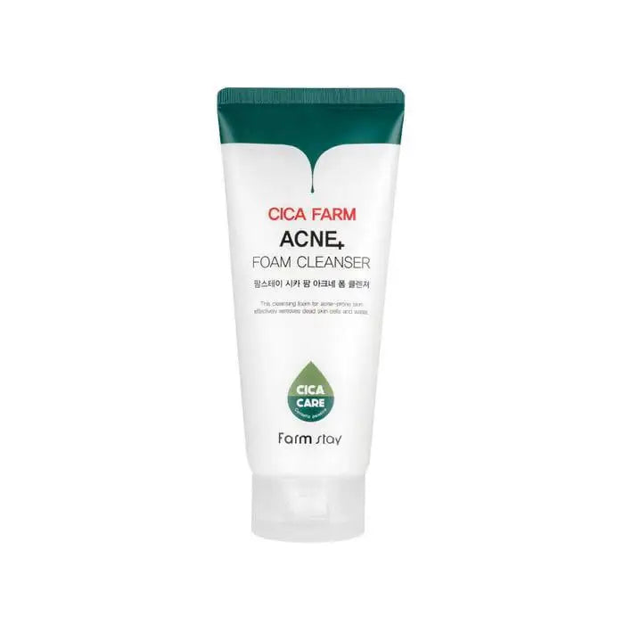 Farmstay Cica Farm Acne Foam Cleanser 180ml Korean skincare product image 1