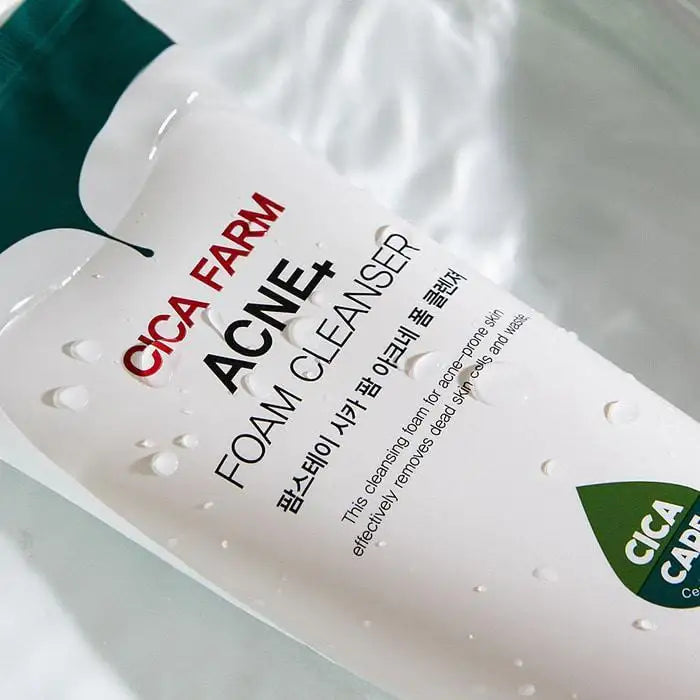 Farmstay Cica Farm Acne Foam Cleanser 180ml Korean skincare product image 4