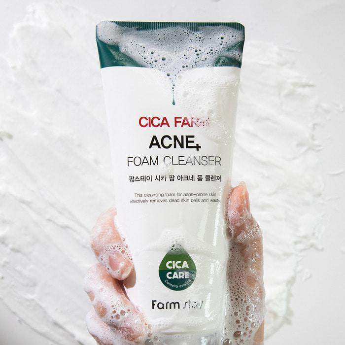 Farmstay Cica Farm Acne Foam Cleanser 180ml Korean skincare product image 5