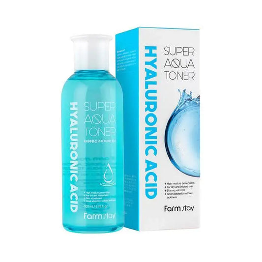 Farmstay Hyaluronic Acid Super Aqua Toner 200ml Korean skincare product image 2