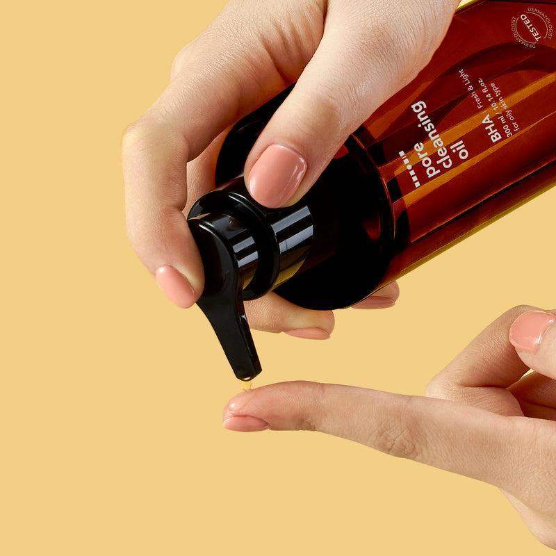 Hanskin BHA Pore Cleansing Oil 300ml Korean beauty product image 4