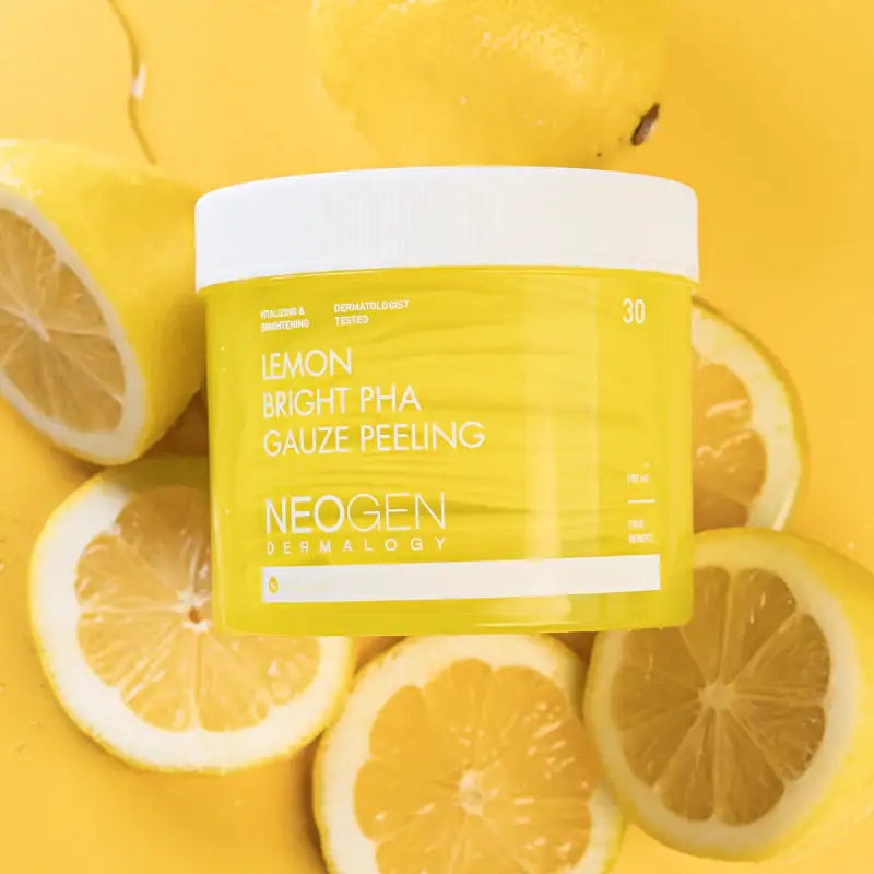 NeoGen DERMALOGY LEMON BRIGHT PHA GAUZE PEELING 190ML (30 PADS) Korean product view 2