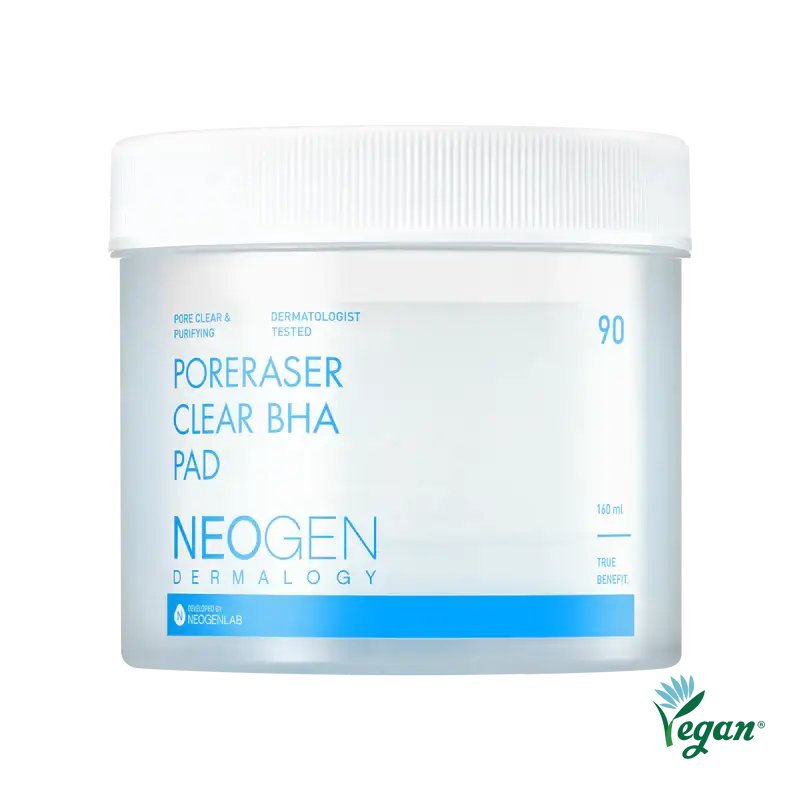 NeoGen DERMALOGY PORERASER CLEAR BHA PAD 160ML (90 PADS) Korean product view 1
