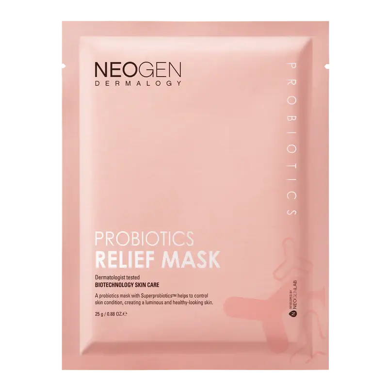 NeoGen DERMALOGY PROBIOTICS RELIEF MASK (25ML X 5 SHEETS) Korean product view 1