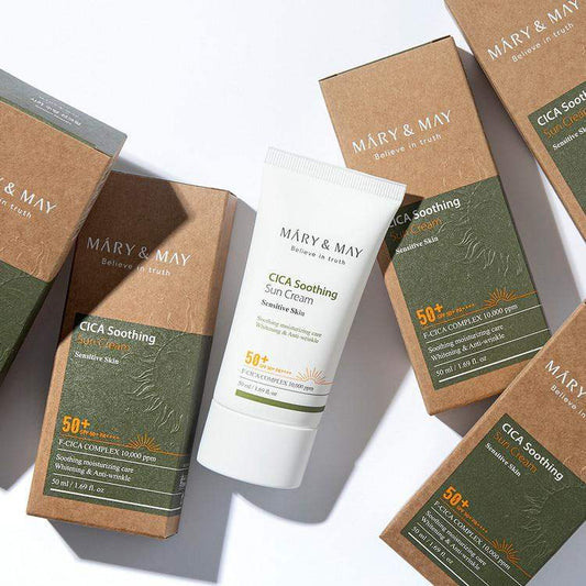 Mary&May CICA Soothing Sun Cream SPF50+ PA++++ - 50ml Korean product view 2