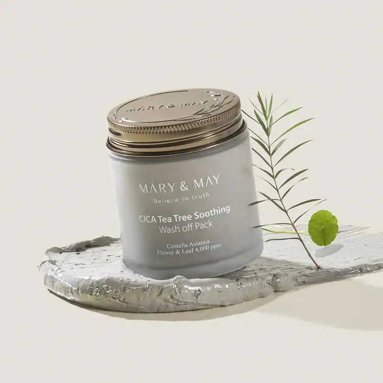 Mary&May CICA TeaTree Soothing Wash off Pack 125g Korean product view 2