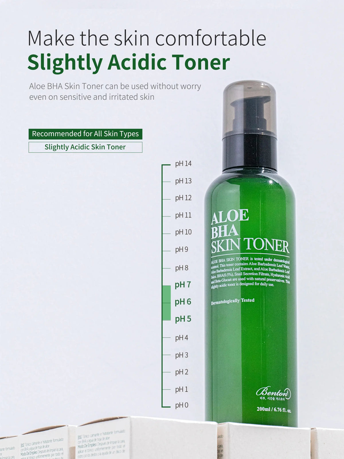 Benton Aloe BHA Skin Toner 200ml - Renewal — Exfoliating Toner — product detail 12