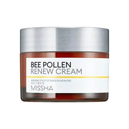 Missha Bee Pollen Renew Cream for skin vitality and rejuvenation, holistic skincare product