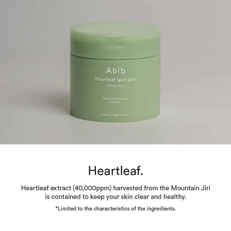 Abib Heartleaf spot pad Calming touch double-sided toner pads, 100% cotton, 80 pads 150ml — product detail 7