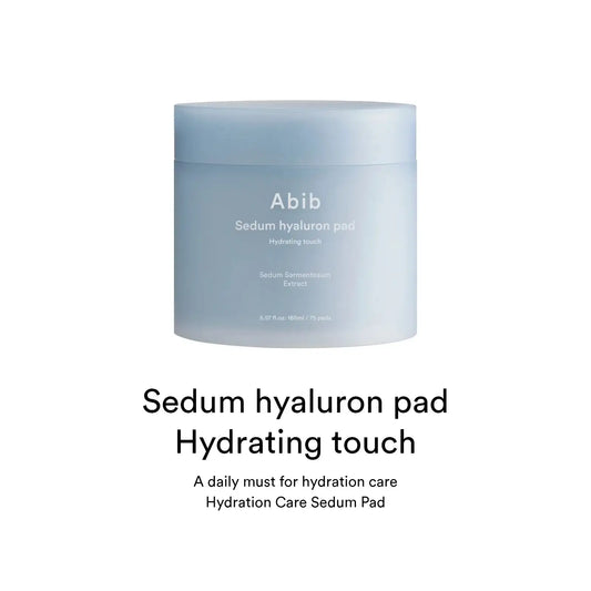 Abib Sedum Hyaluron Hydrating Touch toner pads, micro-embossed sheet, 165ml, 75 pads — product detail 2