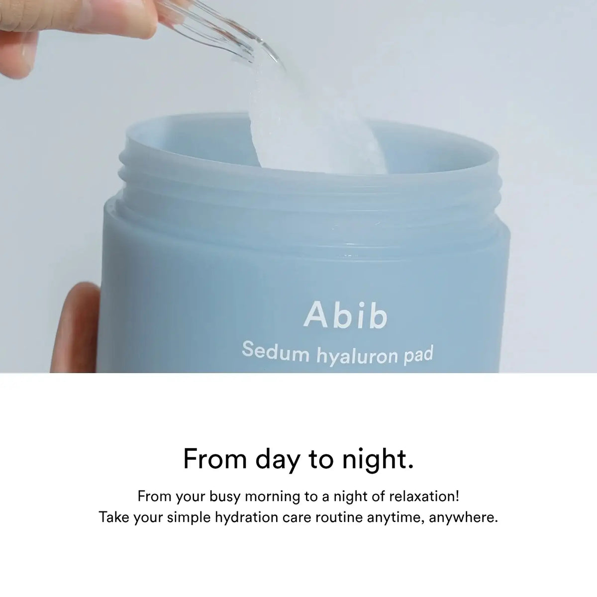 Abib Sedum Hyaluron Hydrating Touch toner pads, micro-embossed sheet, 165ml, 75 pads — product detail 11