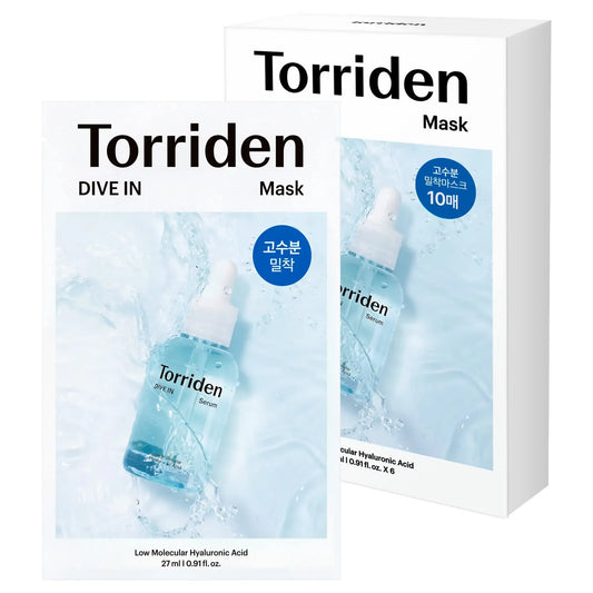 Torriden DIVE IN Low Molecular Hyaluronic Acid Mask Sheet 10ea Korean skincare product image 2