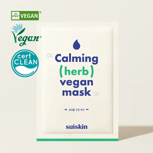 SUISKIN Calming (herb) Vegan Mask box Korean skincare product view 2