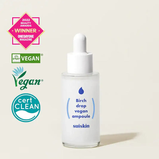 SUISKIN Birch drop vegan ampoule 35ml Korean skincare product view 2