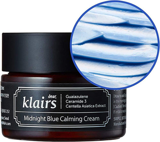 Dear Klairs Midnight Blue Calming Cream 30ml Korean moisturizer product image 2