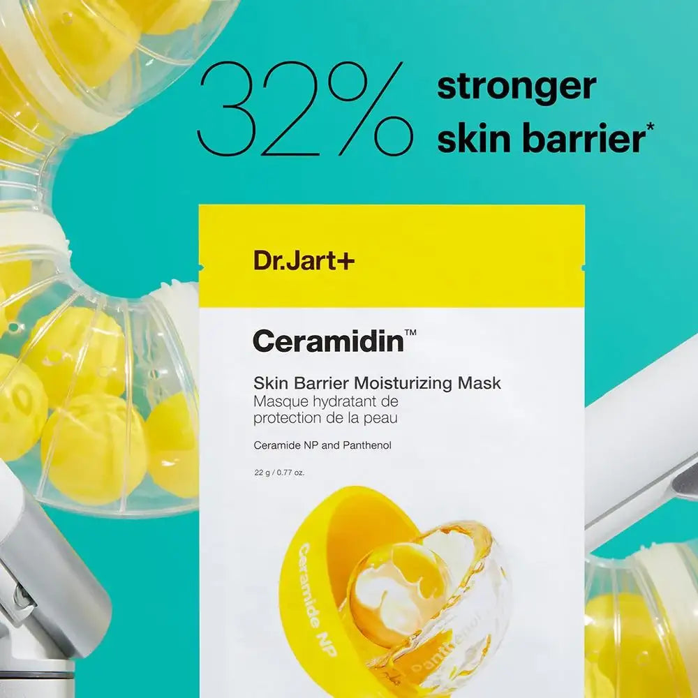 Dr.Jart+ CERAMIDIN SKIN BARRIER MOISTURIZING MASK 22g - 1pc Korean skincare product image 4