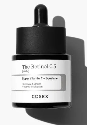 COSRX The Retinol 0.5 Serum with Vitamin E & Squalane for firm, smooth, youthful skin