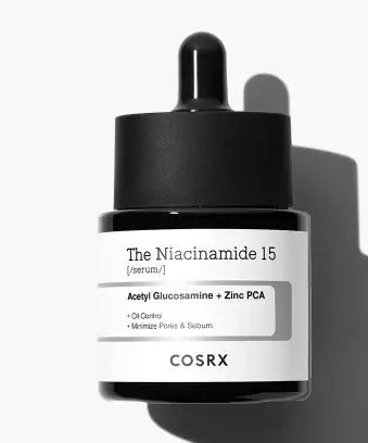 COSRX The Niacinamide 15 serum with Acetyl Glucosamine + Zinc PCA for oil control and pore minimization