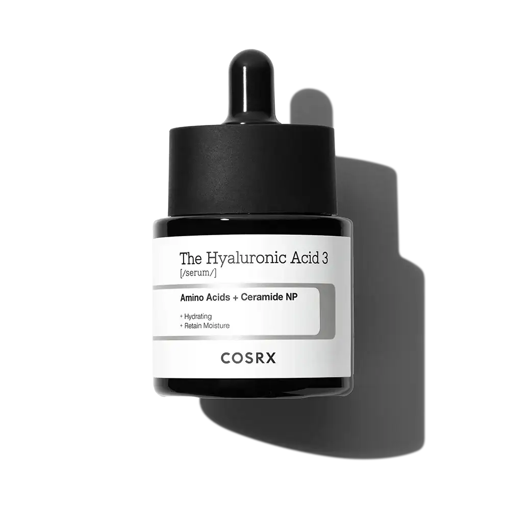 COSRX Hyaluronic Acid 3 Serum with Amino Acids and Ceramide NP for hydration and moisture retention