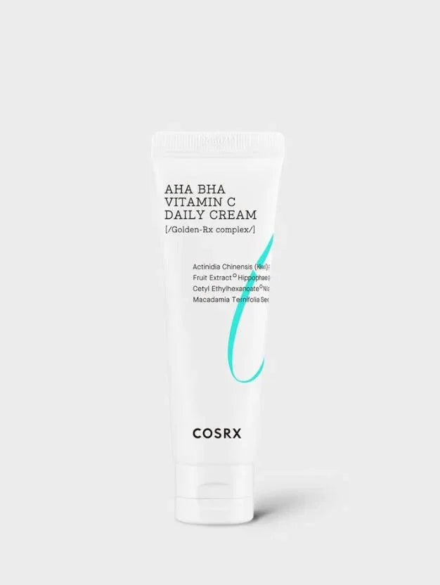 AHA BHA Vitamin C Daily Cream with Golden-Rx complex for radiant skincare routine