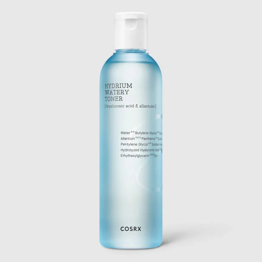 COSRX Hydrium Watery Toner with hyaluronic acid & allantoin for hydrating skincare routine