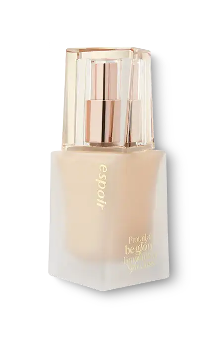 Espoir Be Glow Foundation SPF 27 PA++ 30g, 21N Neutral Ivory Korean complexion makeup product image 1