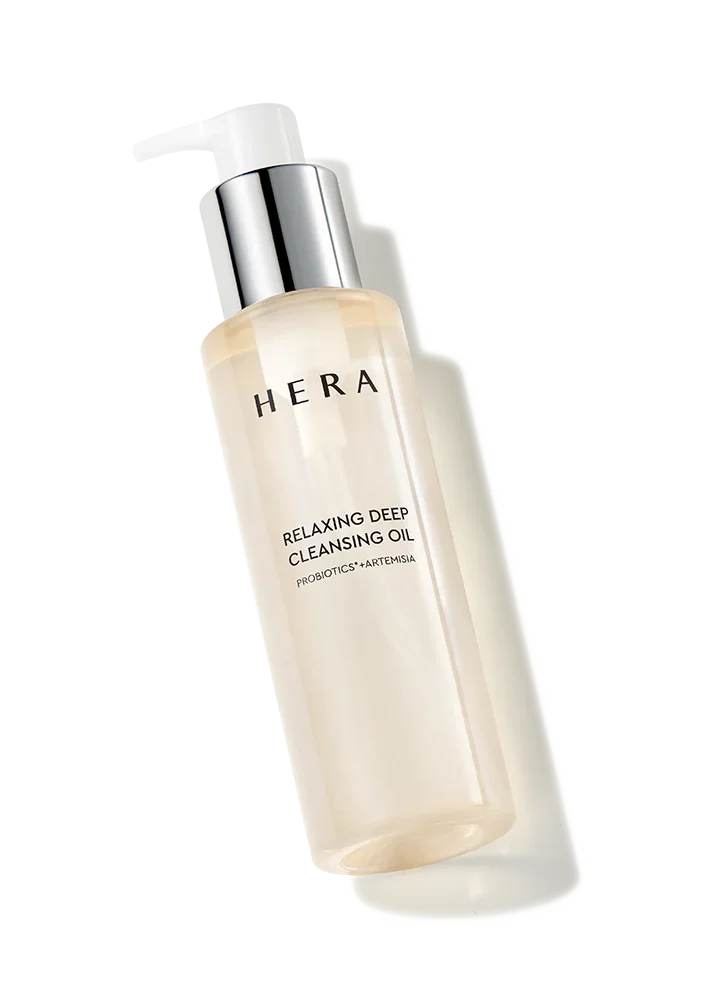 Hera Relaxing Deep Cleansing Oil with probiotics and artemisia for gentle skincare routine