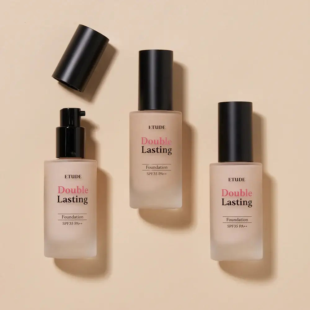 Etude House Double Lasting Foundation 30g -No.17C1 Light Vanilla Korean beauty product image 3