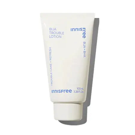 Innisfree Bija Trouble Lotion for clear skin, 100ml skincare product with soothing formula