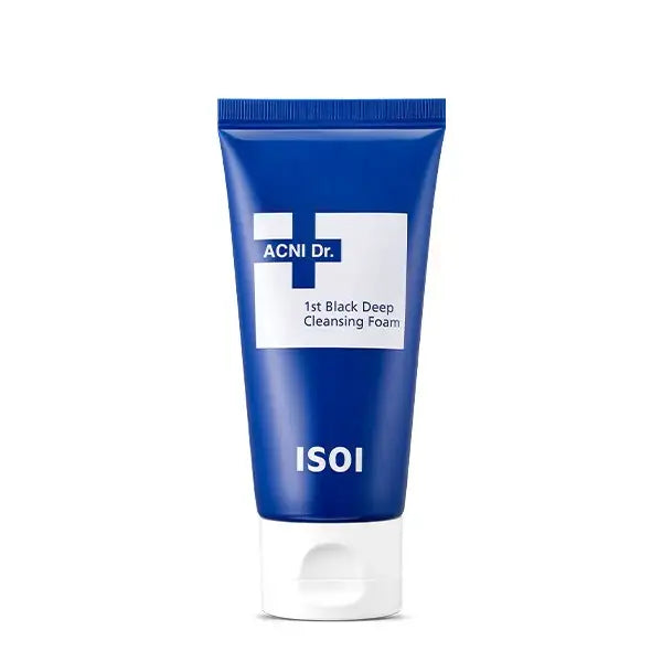 isoi Acni Dr. 1st Black Deep Claensing Foam 75ml Korean skincare product image 1