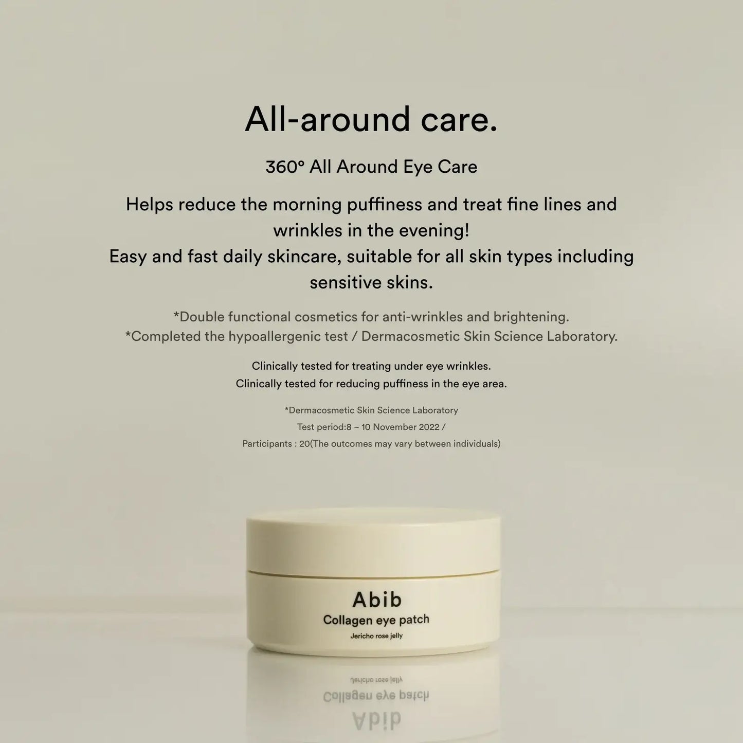 Abib Jericho Rose Vegan Collagen hydrogel eye patches jar, 60ea 90g — product detail 2
