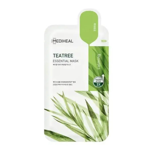 Mediheal Teatree Essential Calming Mask 10ea Korean skincare product view 2