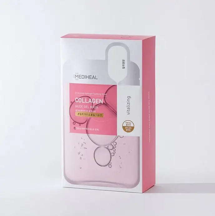 Mediheal Collagen Nude Gel Mask 10ea Korean skincare product view 2