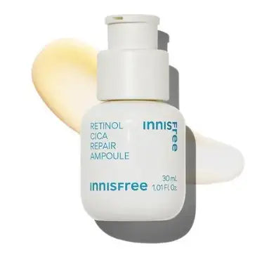 Innisfree Retinol Cica Repair Ampoule for glowing skin, 30ml skincare serum with soothing formula