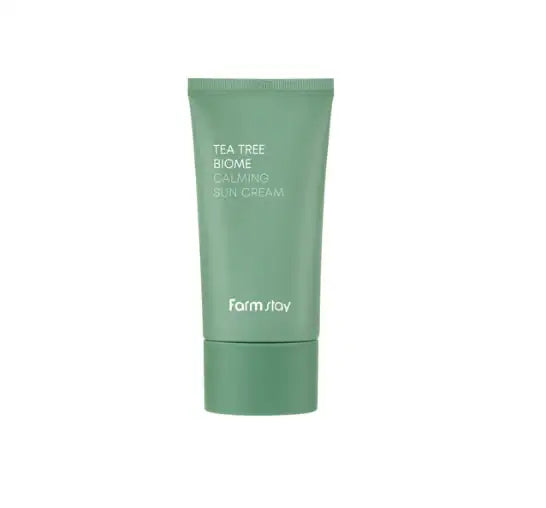 Farmstay Tea Tree Biome Calming Sun Cream 50g Korean skincare product image 1