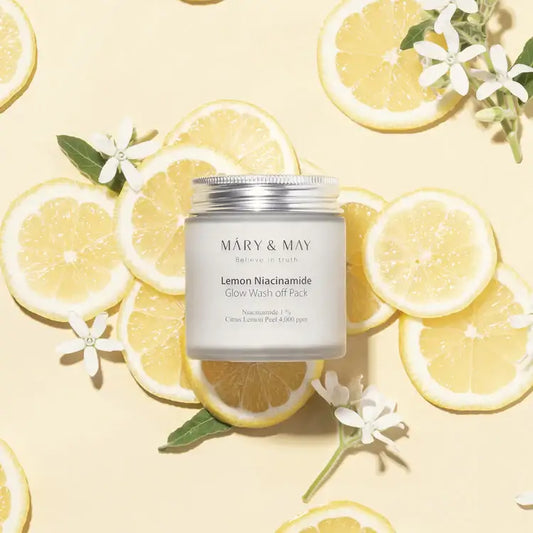 Mary&May Lemon Niacinamide Glow Wash Off Pack 125g Korean product view 2
